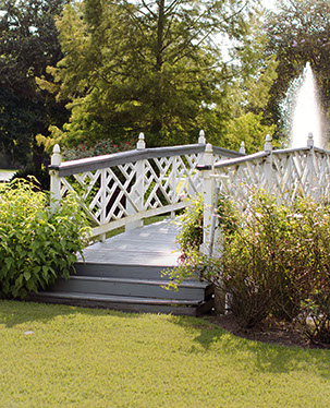 Bridge at Antique Rose Ville